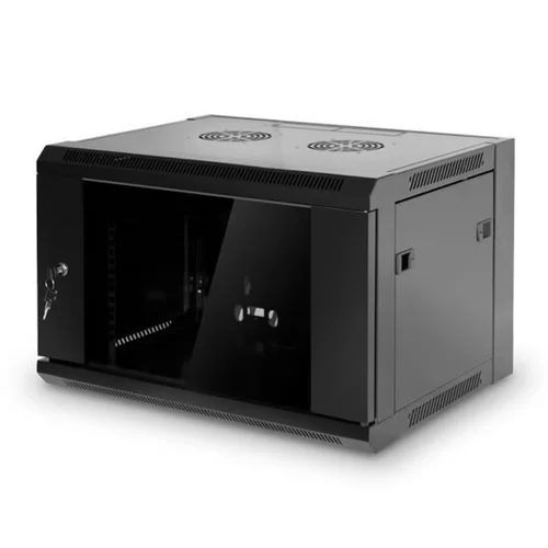 Шкаф настенный LANsens 6U 570x450x380 мм (10-0645-03-100), металлическая дверь