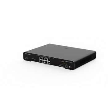 Коммутатор L2 8*1Гб/c + 2*SFP, 125W PoE, металлический корпус