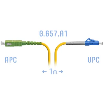 Патчкорд оптический B-Optix LC/UPC-SC/APC SM G.657.A1 1 метр