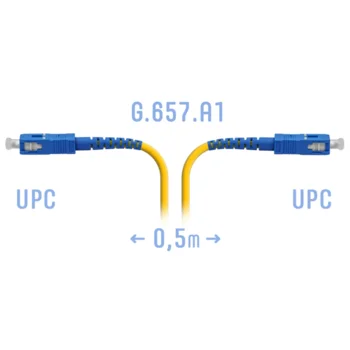 Патчкорд оптический B-Optix SC/UPC SM G.657.A1 0,5 метра
