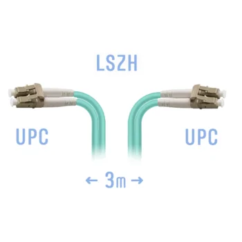 Патчкорд оптический B-Optix LC/UPC MM Duplex 3 метра