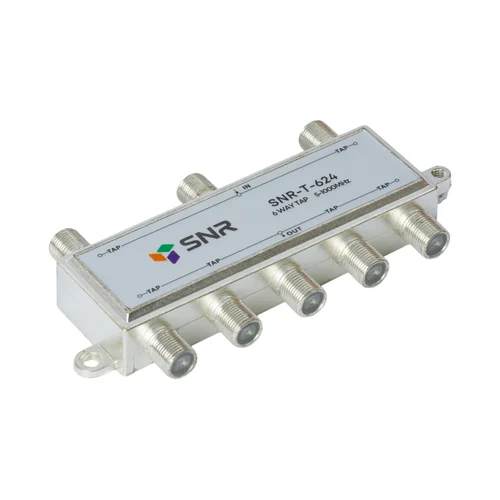 Ответвитель абонентский SNR-T-624, на 6 отводов, вносимое затухание IN-TAP 24dB.