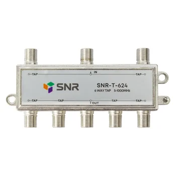 Ответвитель абонентский SNR-T-624, на 6 отводов, вносимое затухание IN-TAP 24dB.