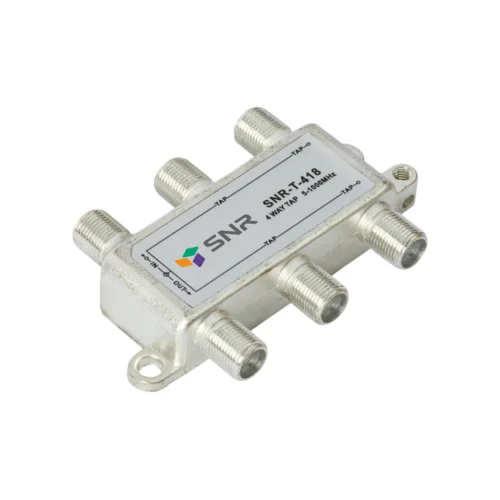 Ответвитель абонентский SNR-T-418 на 4 отвода, вносимое затухание IN-TAP 18dB.