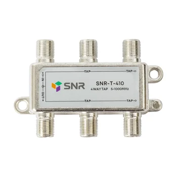 Ответвитель абонентский SNR-T-410, на 4 отвода, вносимое затухание IN-TAP 10dB.