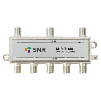 Ответвитель абонентский SNR-T-616, на 6 отводов, вносимое затухание IN-TAP 16dB.