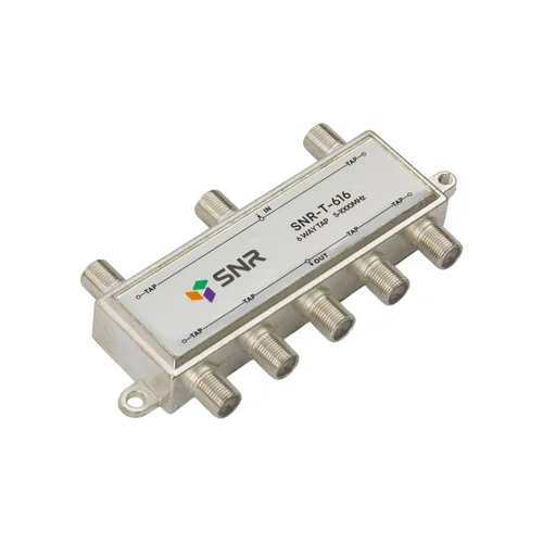 Ответвитель абонентский SNR-T-616, на 6 отводов, вносимое затухание IN-TAP 16dB.