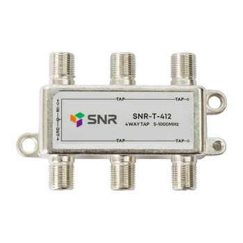 Ответвитель абонентский SNR-T-412 на 4 отвода, вносимое затухание IN-TAP 12dB.