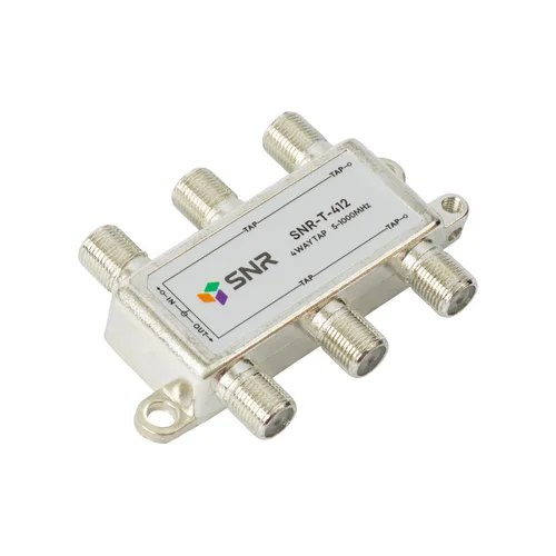 Ответвитель абонентский SNR-T-412 на 4 отвода, вносимое затухание IN-TAP 12dB.