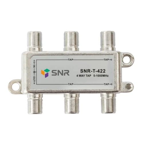 Ответвитель абонентский SNR-T-422 на 4 отвода, вносимое затухание IN-TAP 22dB.