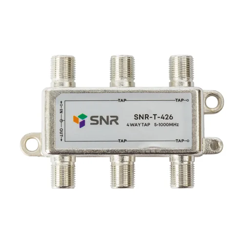 Ответвитель абонентский SNR-T-426, на 4 отвода, вносимое затухание IN-TAP 26dB.