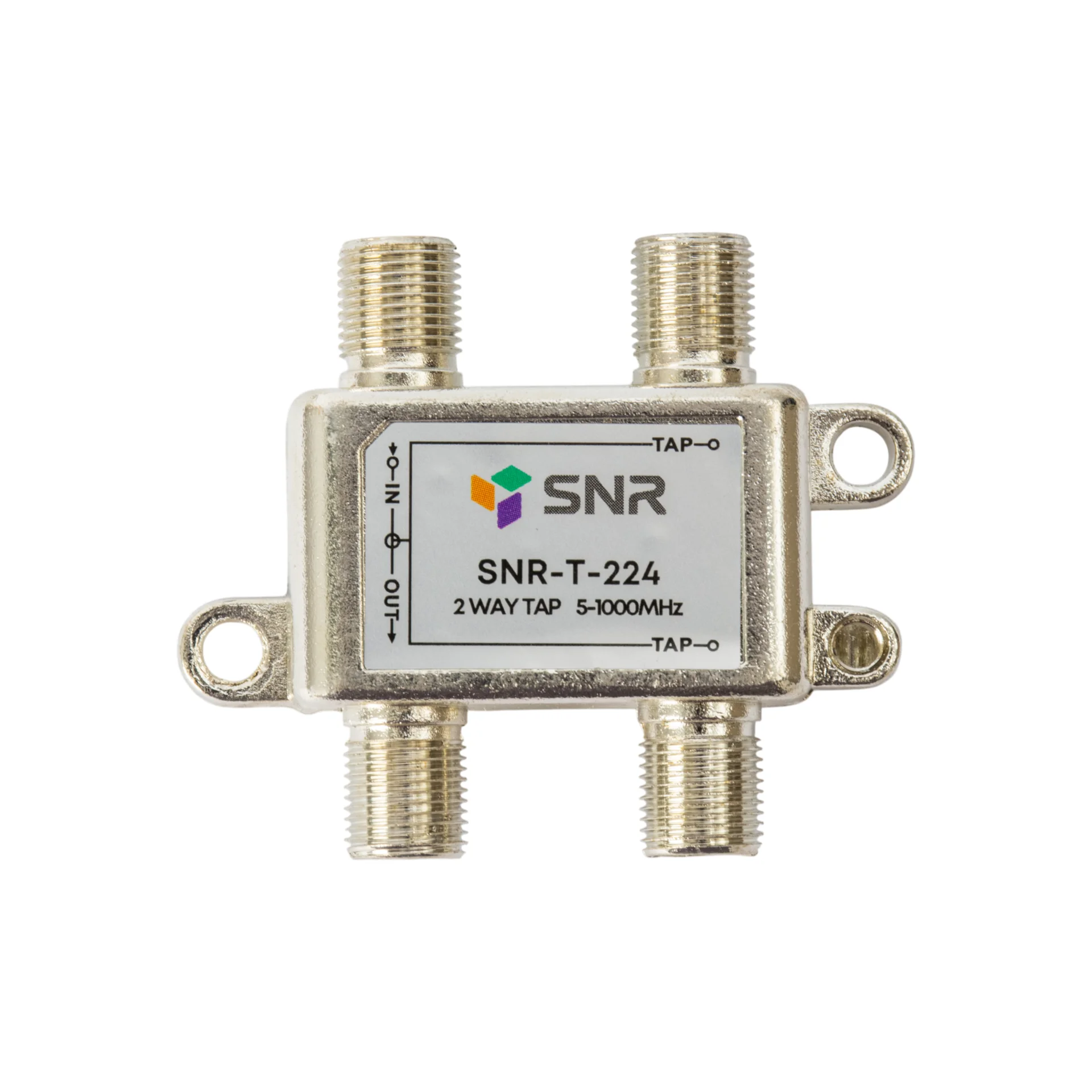 Ответвитель абонентский SNR-T-224, на 2 отвода, вносимое затухание IN-TAP 24dB.