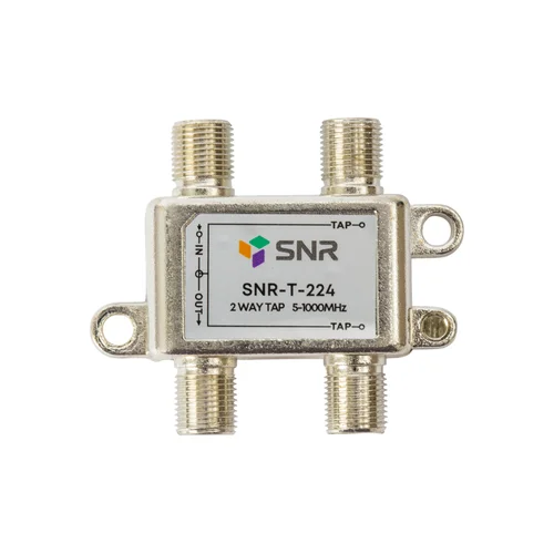 Ответвитель абонентский SNR-T-224, на 2 отвода, вносимое затухание IN-TAP 24dB.