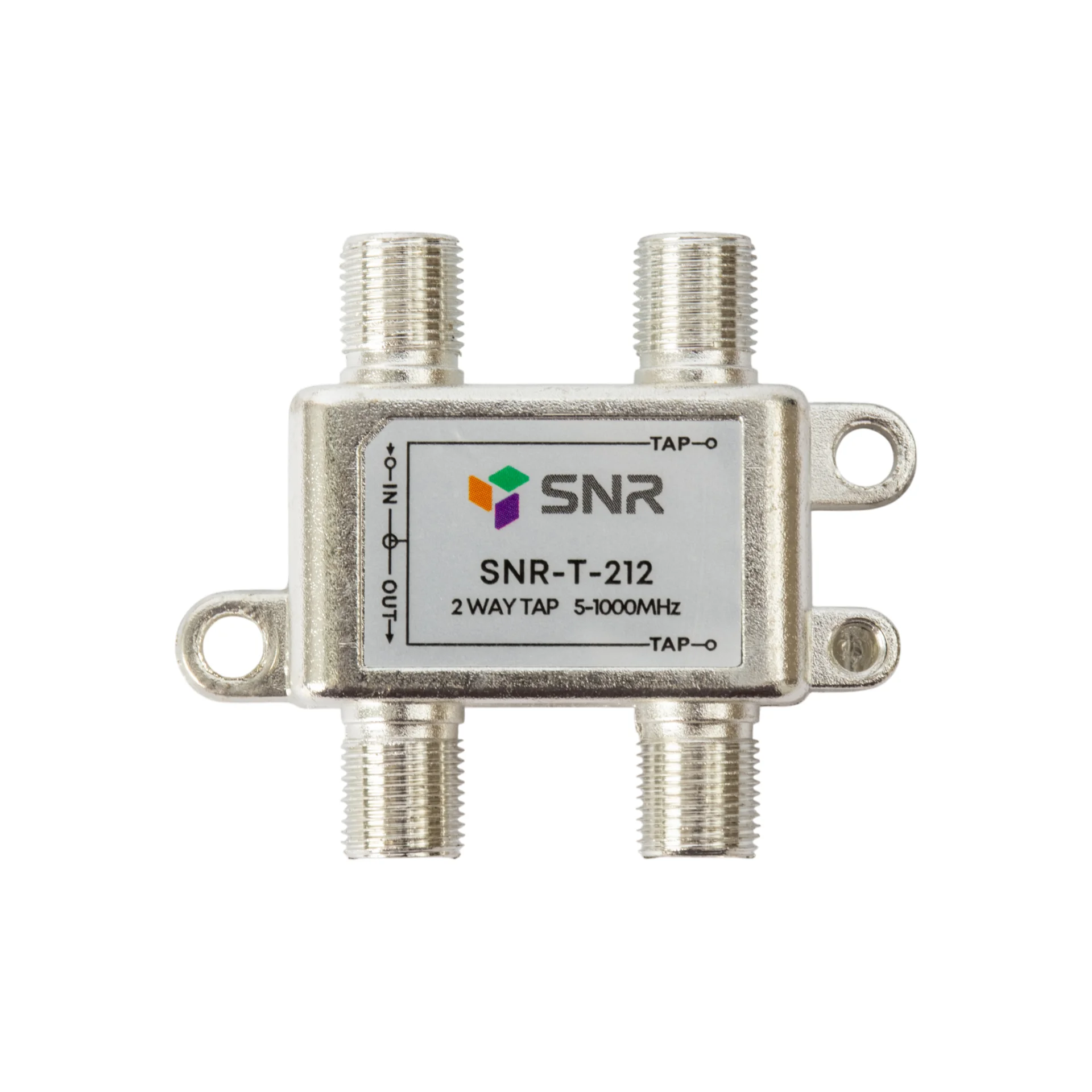 Ответвитель абонентский SNR-T-212 на 2 отвода, вносимое затухание IN-TAP 12dB.