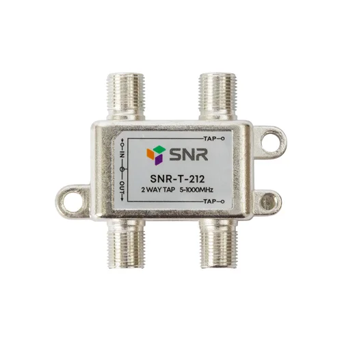 Ответвитель абонентский SNR-T-212 на 2 отвода, вносимое затухание IN-TAP 12dB.