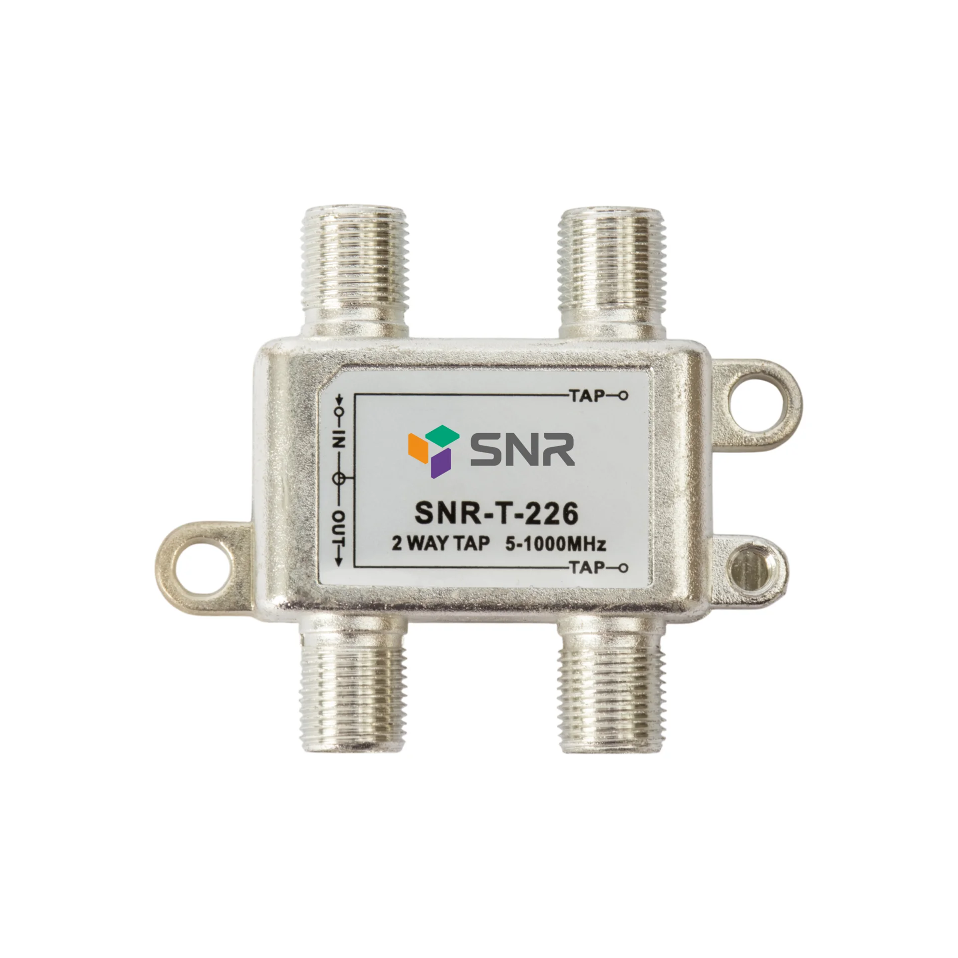 Ответвитель абонентский SNR-T-226 на 2 отвода, вносимое затухание IN-TAP 26dB.
