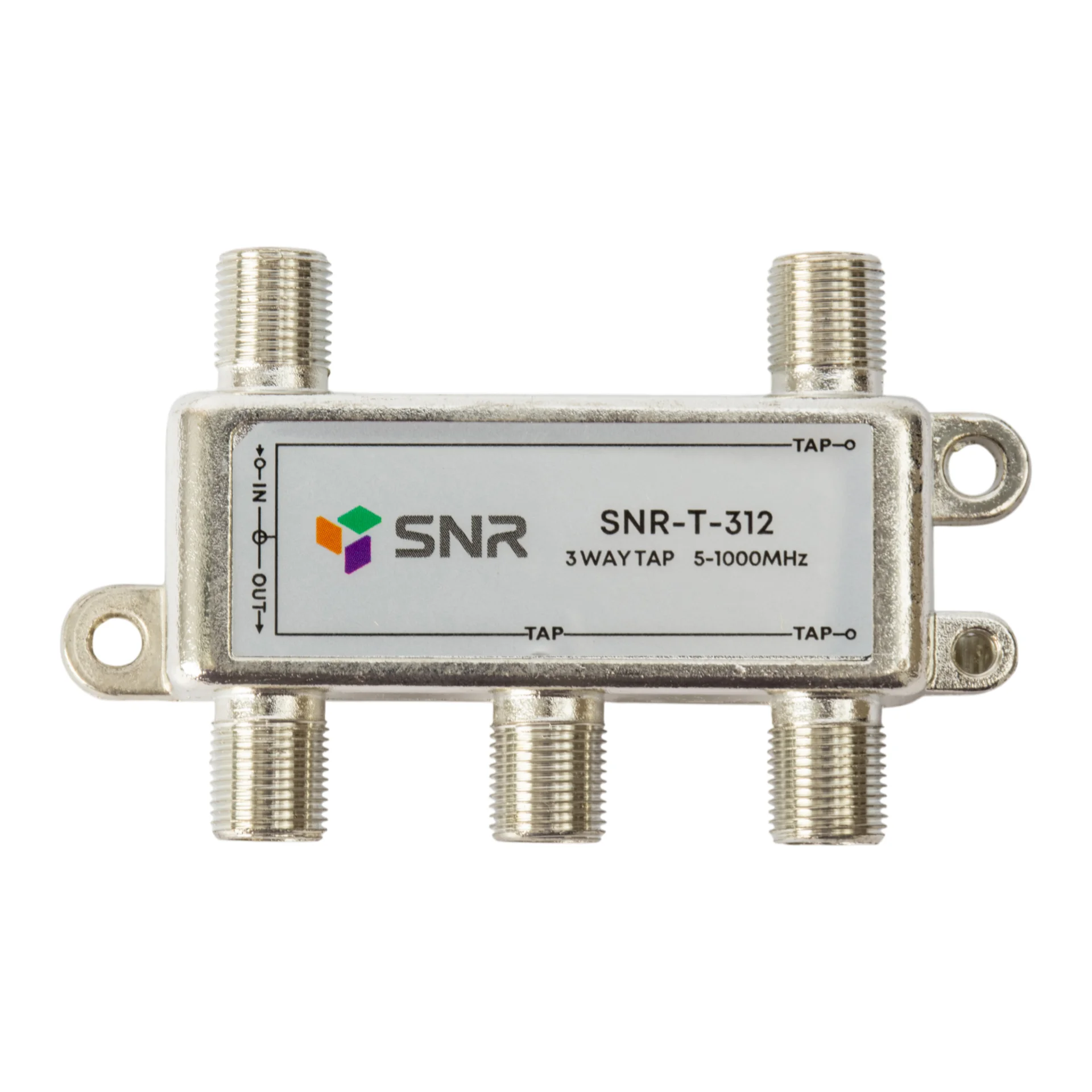 Ответвитель абонентский SNR-T-312 на 3 отвода, вносимое затухание IN-TAP 12dB.