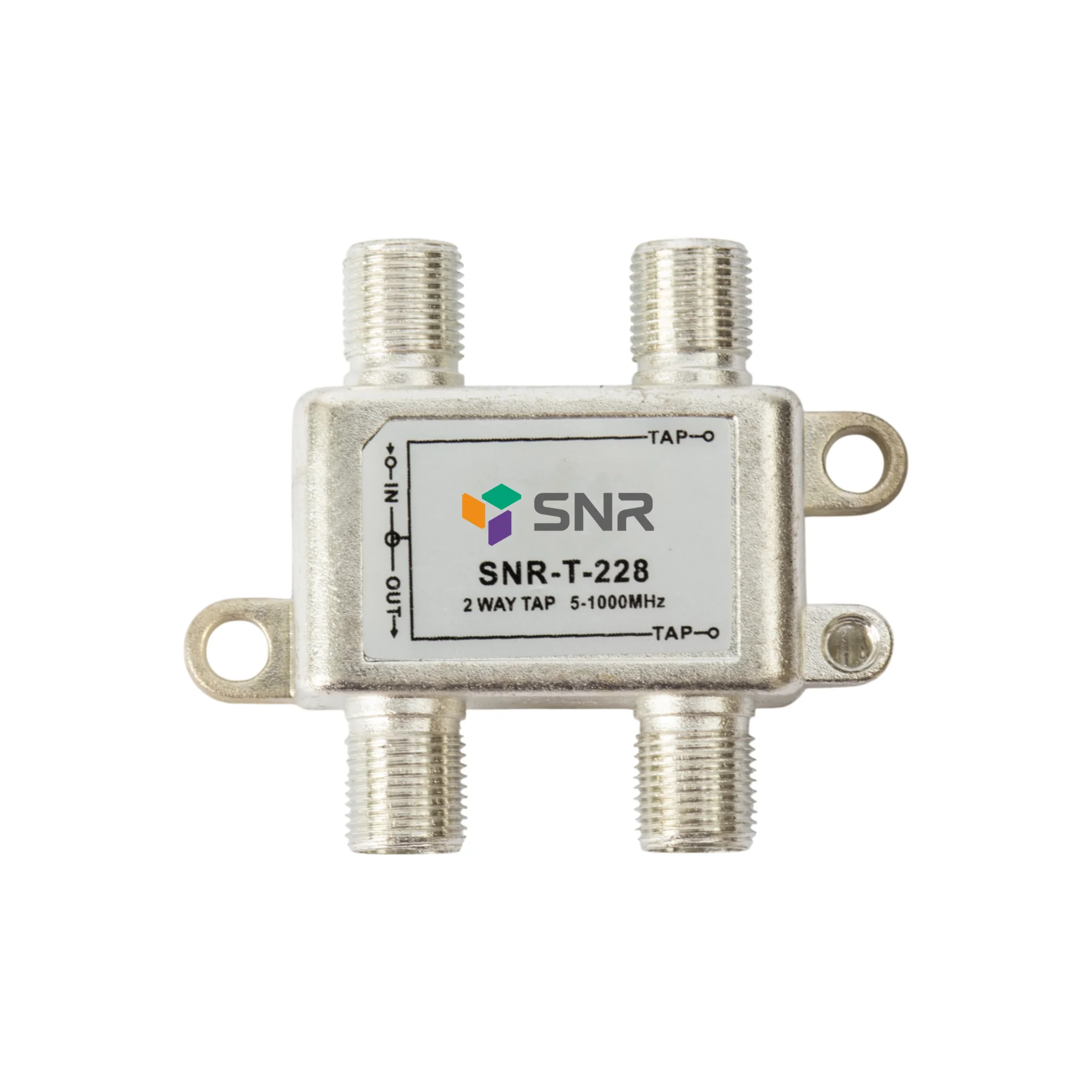 Ответвитель абонентский SNR-T-228 на 2 отвода, вносимое затухание IN-TAP 28dB.