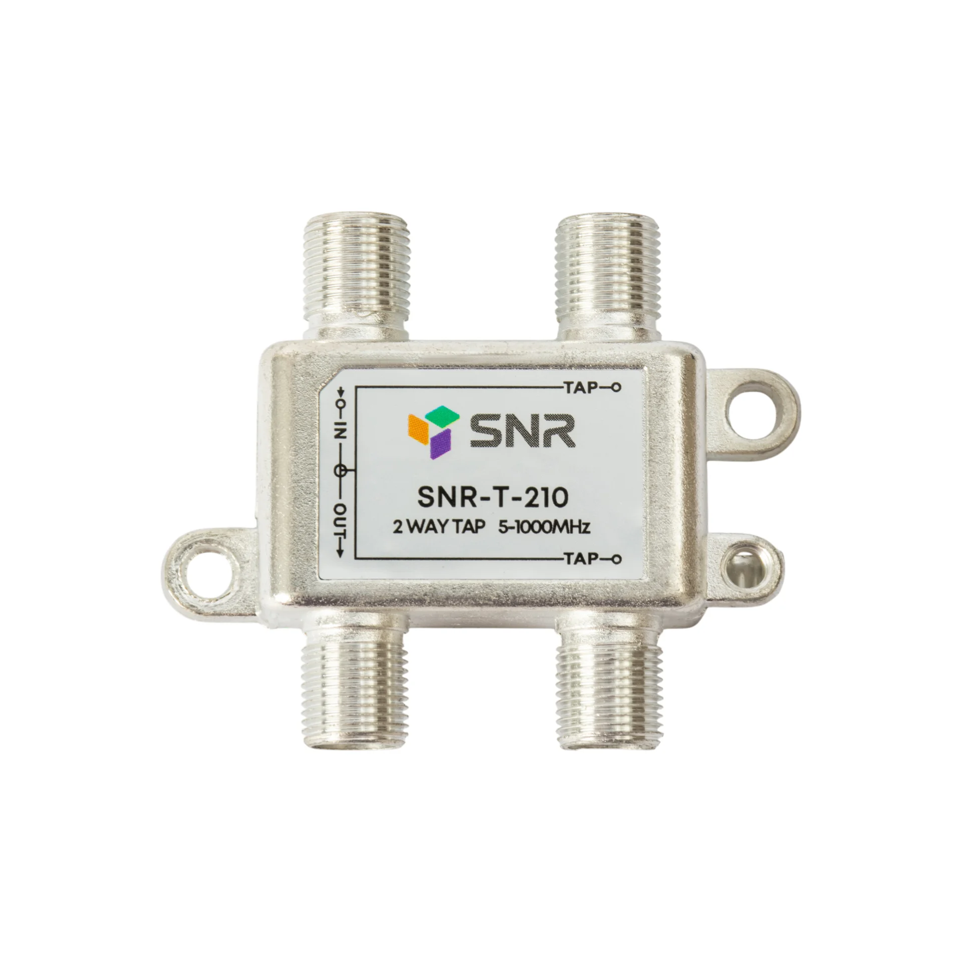Ответвитель абонентский SNR-T-210 на 2 отвода вносимое затухание IN-TAP 10dB.