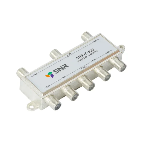 Ответвитель абонентский SNR-T-620, на 6 отводов, вносимое затухание IN-TAP 20dB.