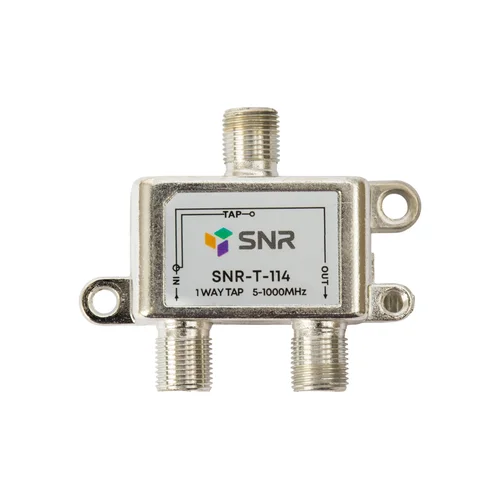 Ответвитель абонентский SNR-T-114 на 1 отвод вносимое затухание IN-TAP 14dB.