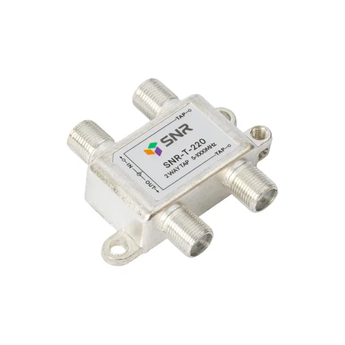 Ответвитель абонентский SNR-T-220 на 2 отвода, вносимое затухание IN-TAP 20dB.