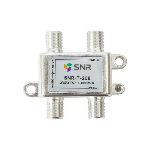 Ответвитель абонентский SNR-T-208 на 2 отвода, вносимое затухание IN-TAP 8dB.