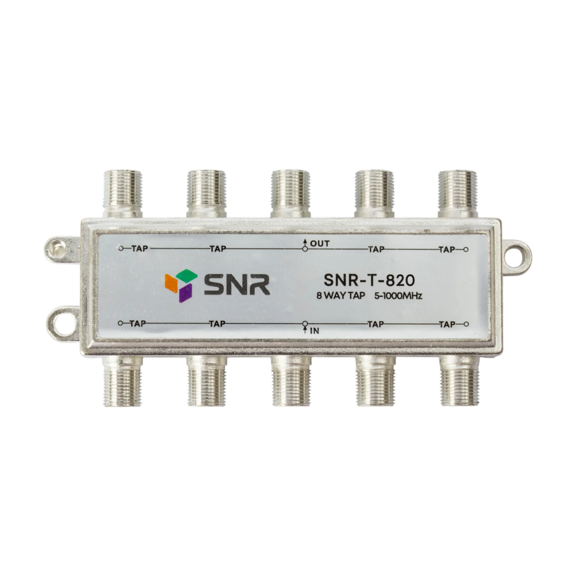 Ответвитель абонентский SNR-T-820 на 8 отводов, вносимое затухание IN-TAP 20dB.