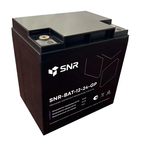 Свинцово-кислотный аккумулятор 12 В 24 Ач (SNR-BAT-12-24-GP)