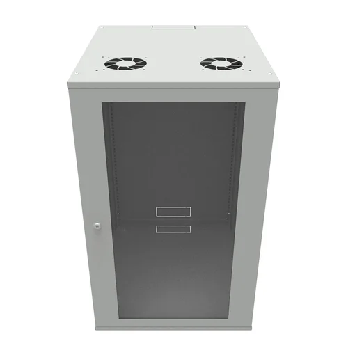 Шкаф телекоммуникационный настенный 18U, 523х600х866мм серия LITE (стеклянная дверь)