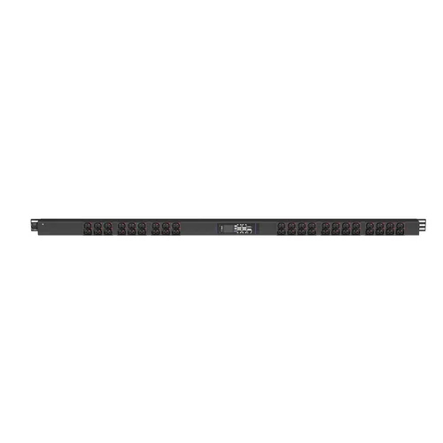 Блок розеток с функцией измерения каждой розетки серии SNR тип B выход 21*C13/19L и 21*C13L с фиксаторами вход 16A IEC60309 (3P+N+E)