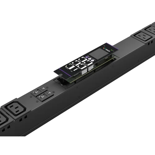 Блок розеток с функцией измерения серии SNR тип A выход 20*C13 и 4*C19 вход 32A IEC60309 (1P+N+E)