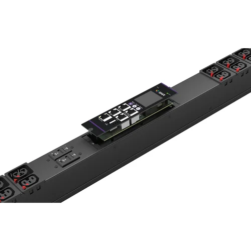 Блок розеток с функцией измерения серии SNR тип A выход 21*C13/19L и 21*C13L с фиксаторами вход 32A IEC60309 (3P+N+E)