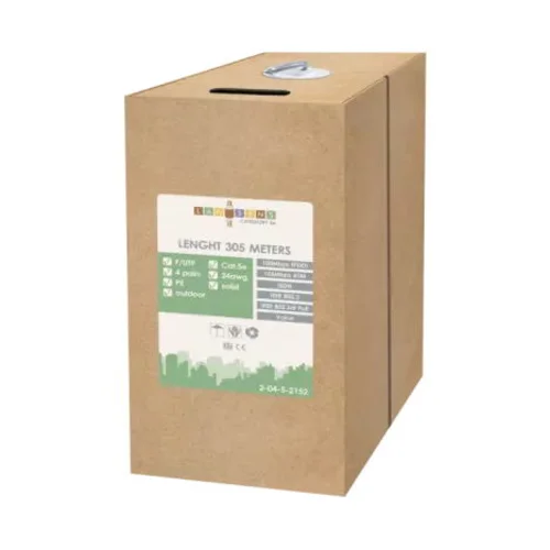 Кабель витая пара LANsens FTP, 4 пары Cat.5e, PE, outdoor, 305м