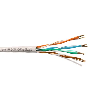 Кабель U/UTP4 cat.5e NETKO, 4 пары 24 AWG BC,PVC, indoor, 305м