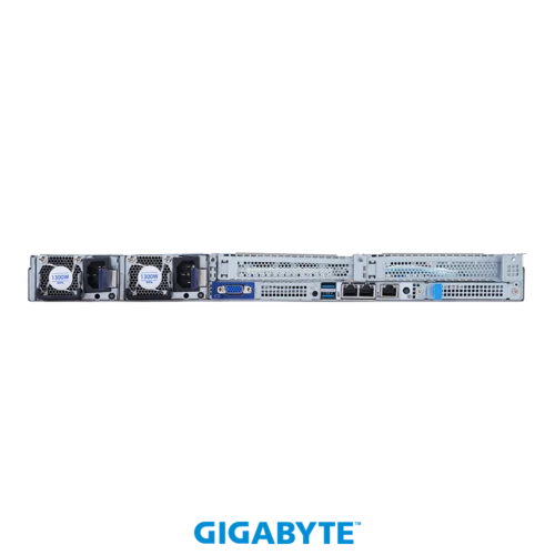 Платформа Gigabyte 1U R182-340, До двух процессоров Intel Xeon Scalable Gen3, DDR4, 4x3,5" HDD SATA, 2x1000Base-T