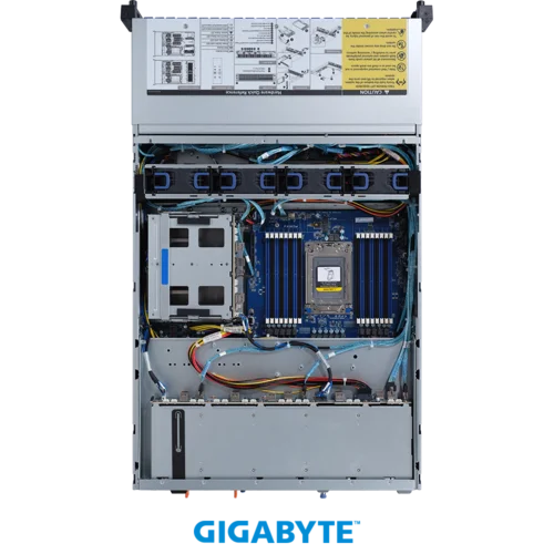 Платформа Gigabyte 2U R262-ZA0, Один процессор AMD EPYC 7003, DDR4, 40x2,5" SATA/SAS, 2x2,5 U2, 2x1000Base-T