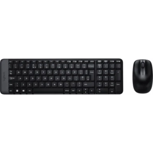 Клавиатура + мышь Logitech MK220 клав:черный мышь:черный USB беспроводная (920-003161)