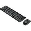 Клавиатура + мышь Logitech MK220 клав:черный мышь:черный USB беспроводная (920-003161)