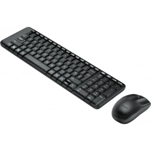Клавиатура + мышь Logitech MK220 клав:черный мышь:черный USB беспроводная (920-003161)