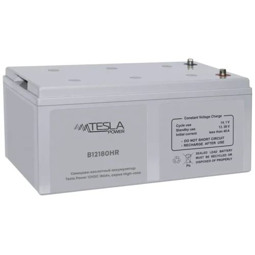 Свинцово-кислотный аккумулятор Tesla Power 12VDC 180Ач, серия High-rate