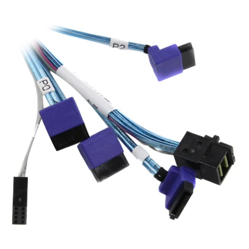 Кабель SuperMicro CBL-SAST-0811 HDmSAS-4SATA 70см, внутренний