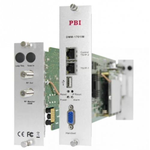 Модуль профессионального IPTV приёмника и двойного аналогового модулятора PBI DMM-1701IM-04