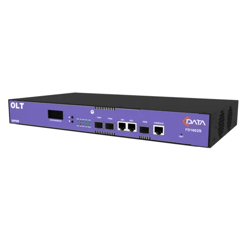 OLT C-DATA FD1602S-B1 с 2 портами GPON (SFP), 2 GE порта, 1 SFP+ порт, 1 БП АC