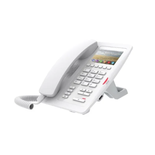 H5W отельный, белый, 2 аккаунта, цветной ЖК экран, PoE, б/п, WiFi