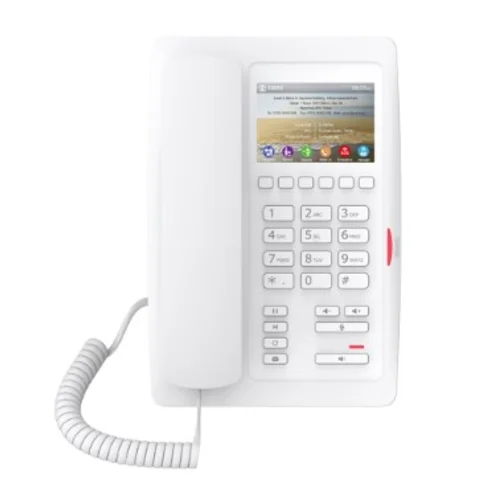 H5W отельный, белый, 2 аккаунта, цветной ЖК экран, PoE, б/п, WiFi