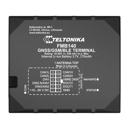 FMB140 GPS контроллер местонахождения и состояния транспорта