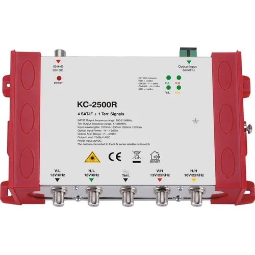 Приемник оптический KC2500R 4хSAT+TV