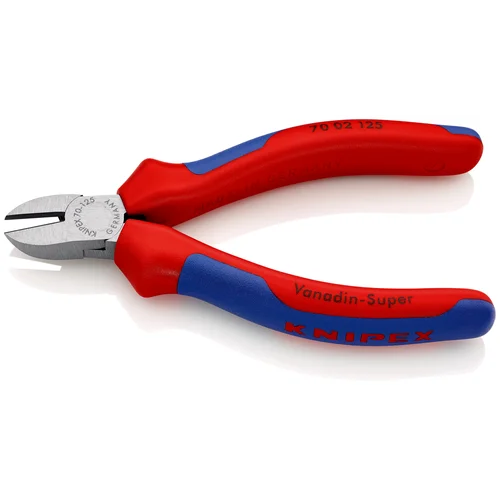 Бокорезы, рез: провол. мягк. d 3 мм, средн. d 2.3 мм, твёрд. d 1.5 мм, L-125 мм, 62 HRC, чёрн., 2-к ручки KN-7002125