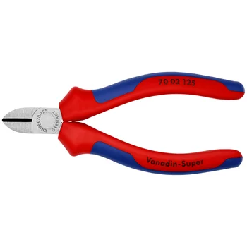 Бокорезы, рез: провол. мягк. d 3 мм, средн. d 2.3 мм, твёрд. d 1.5 мм, L-125 мм, 62 HRC, чёрн., 2-к ручки KN-7002125